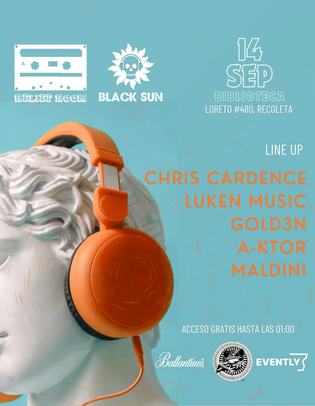 RELIEF ROOM & BLACK SUN / CLUB ONACIU / SAB 14 SEPT image}